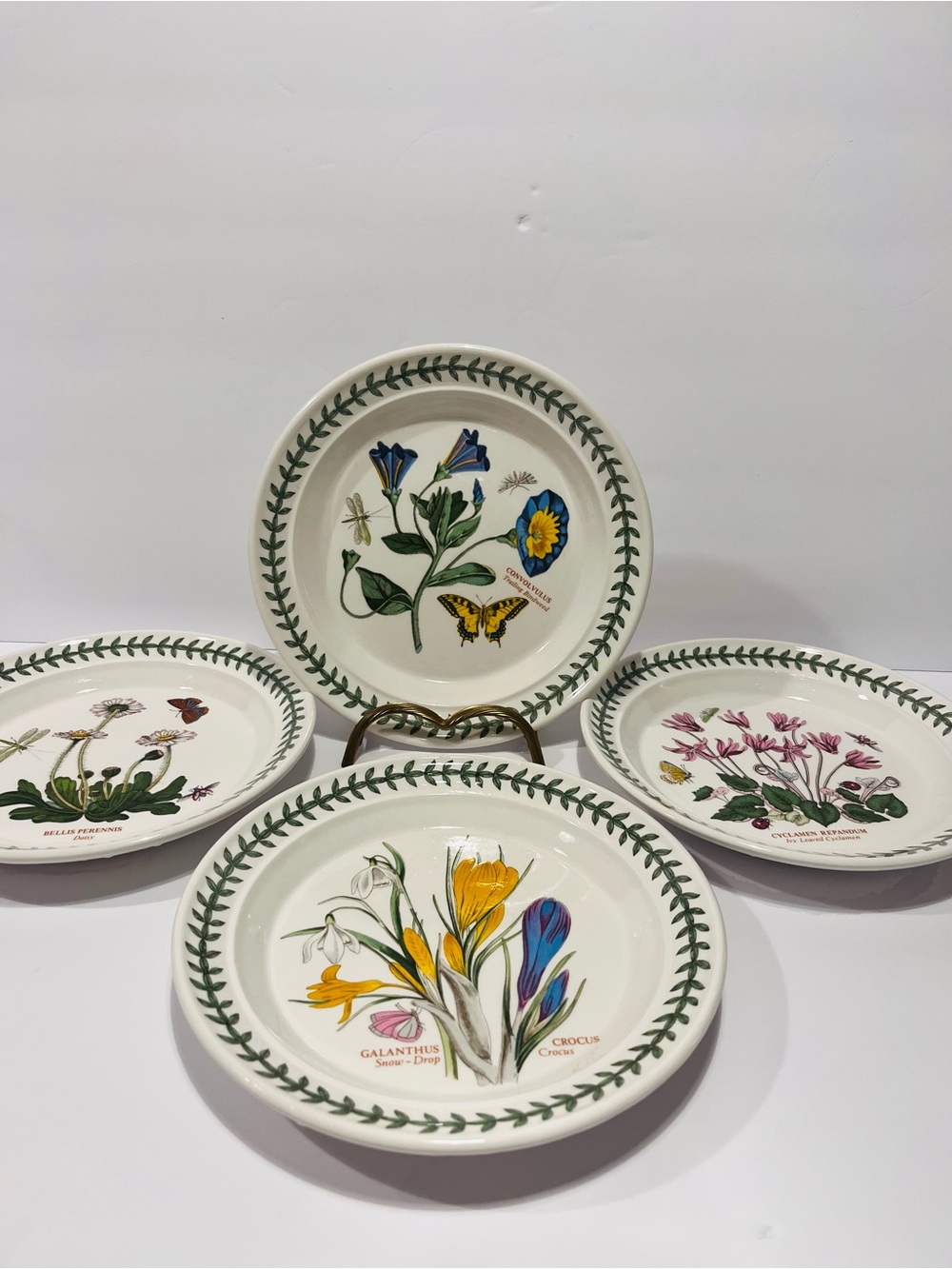 Portmeirion Botanic Garden Floral Bread & Butter Plates Set of 4